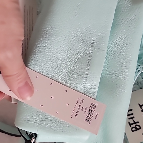 Aimee Kestenberg small crossbows handbag, matching lace scarf, and necklace. - Picture 2 of 7